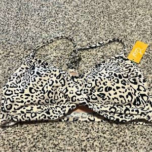 Kona Sol Snow Leopard Swim Top